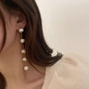 String of pearls earrings