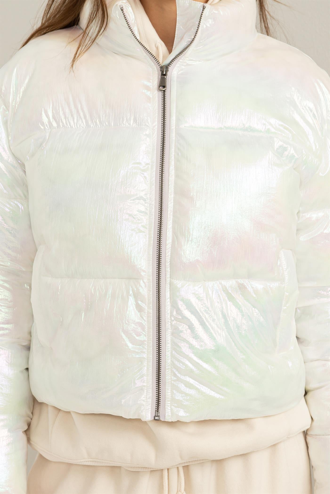 Toronto iridescent Puffer Jacket